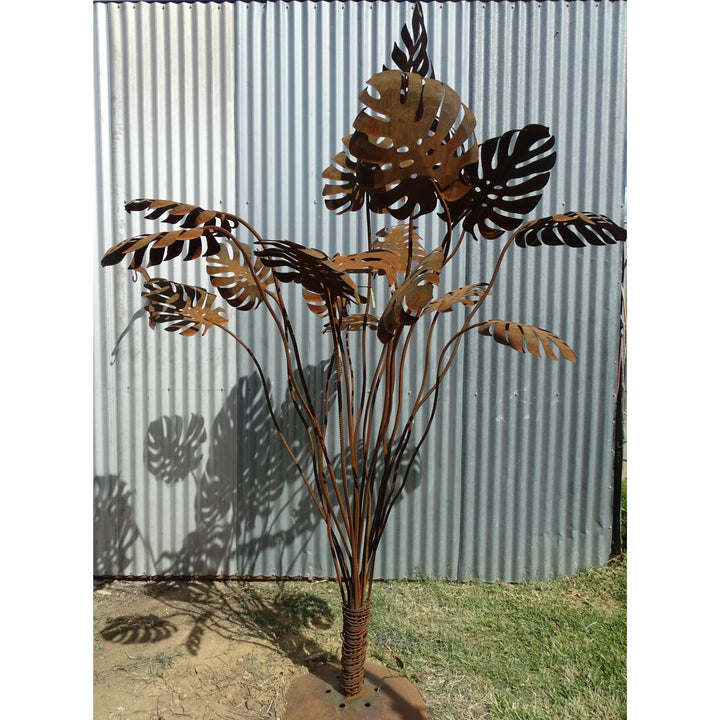Monsteria (large) Metal Garden Art-Old n Dazed