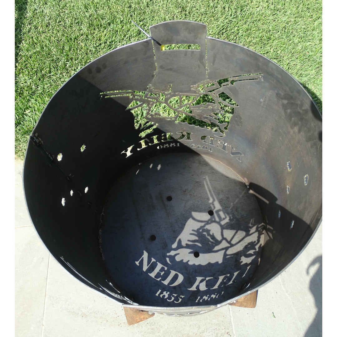 Ned Kelly Round Fire Pit-Old n Dazed