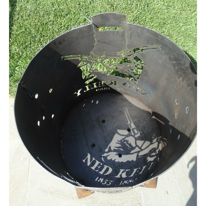 Ned Kelly Round Fire Pit-Old n Dazed