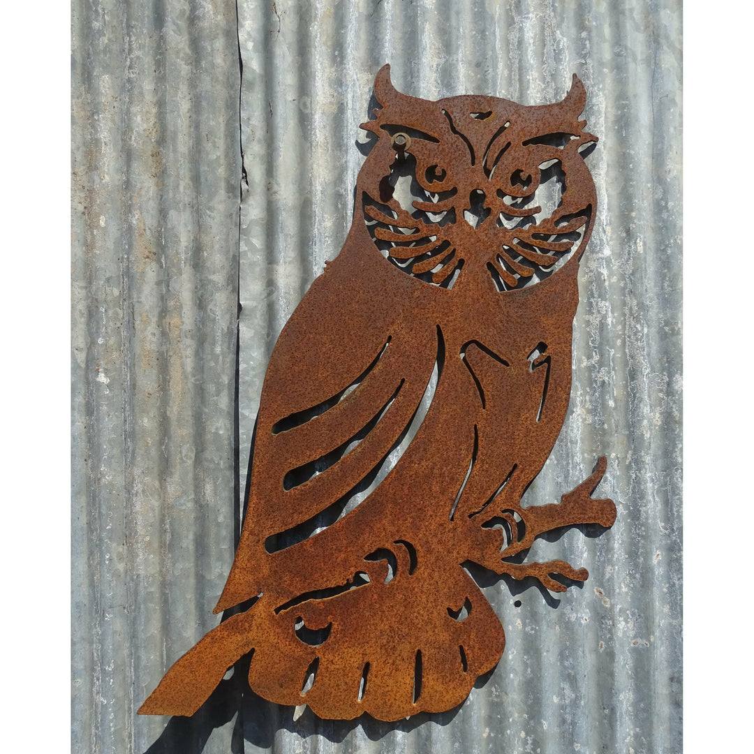 Owl Metal Wall Art-Old n Dazed