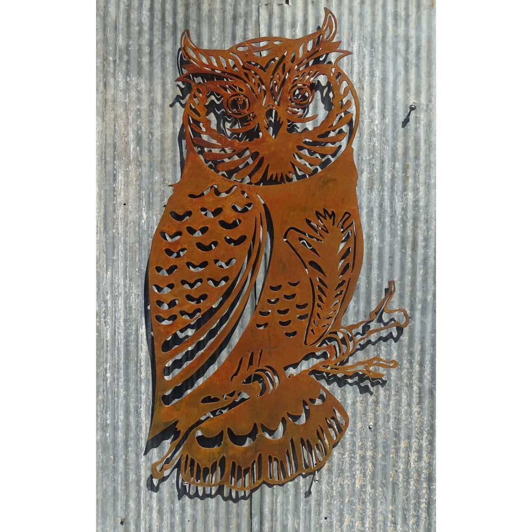 Owl Metal Wall Art-Old n Dazed