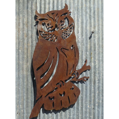 Owl Metal Wall Art-Old n Dazed