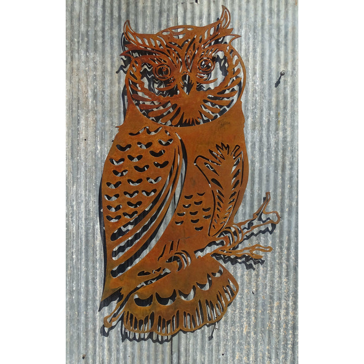 Owl Metal Wall Art-Old n Dazed