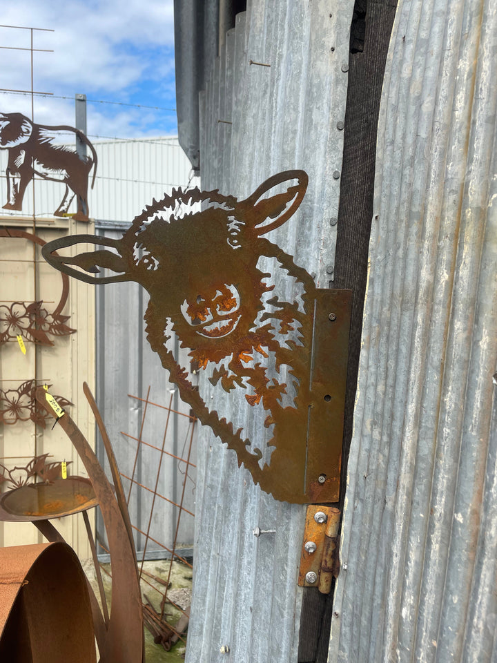 Peek a Boo Sheep - Metal Animal Garden Art-Old n Dazed