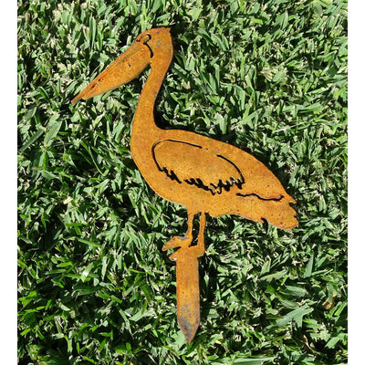 Pelican Metal Garden Art-Old n Dazed