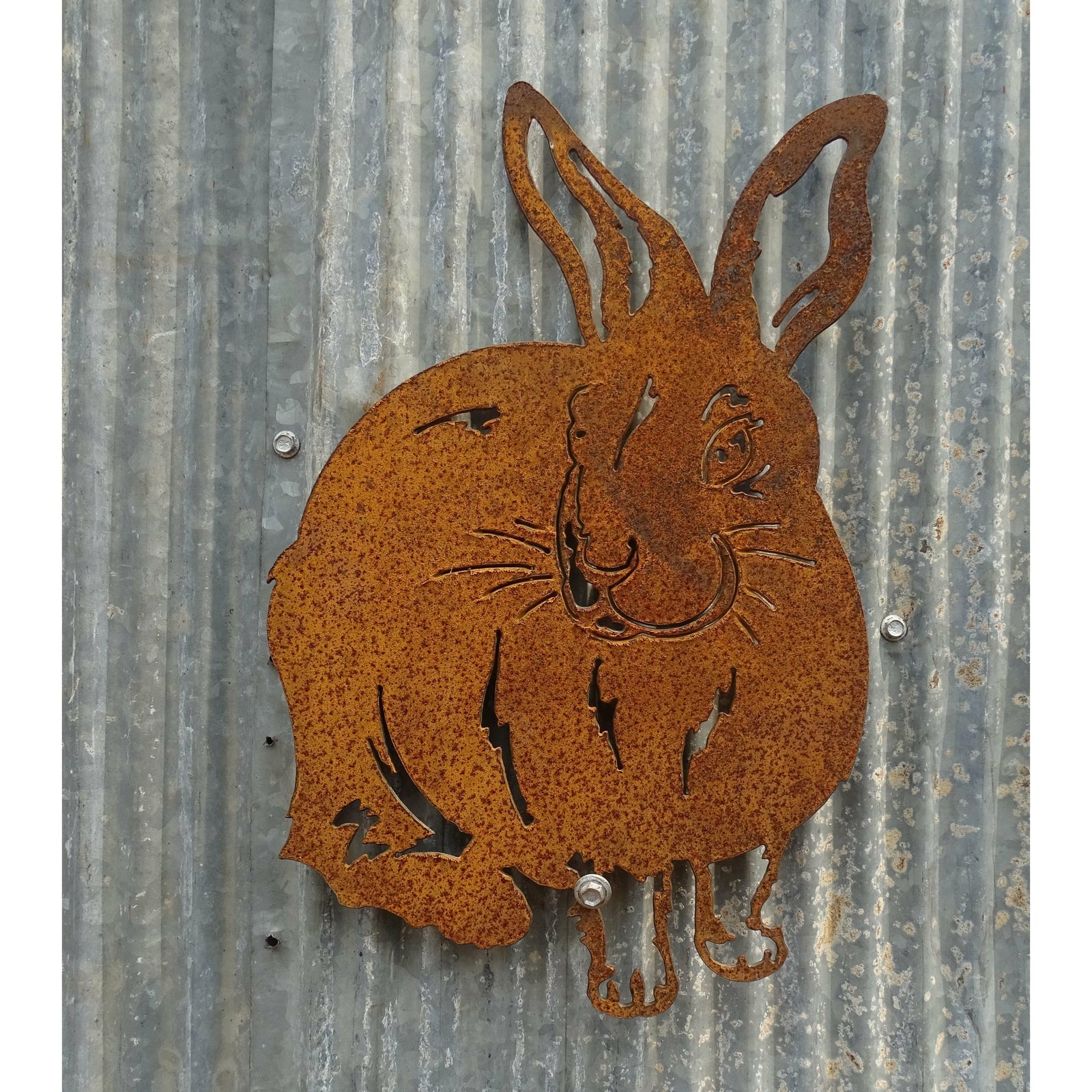 Rabbbit Metal Wall Art-Old n Dazed