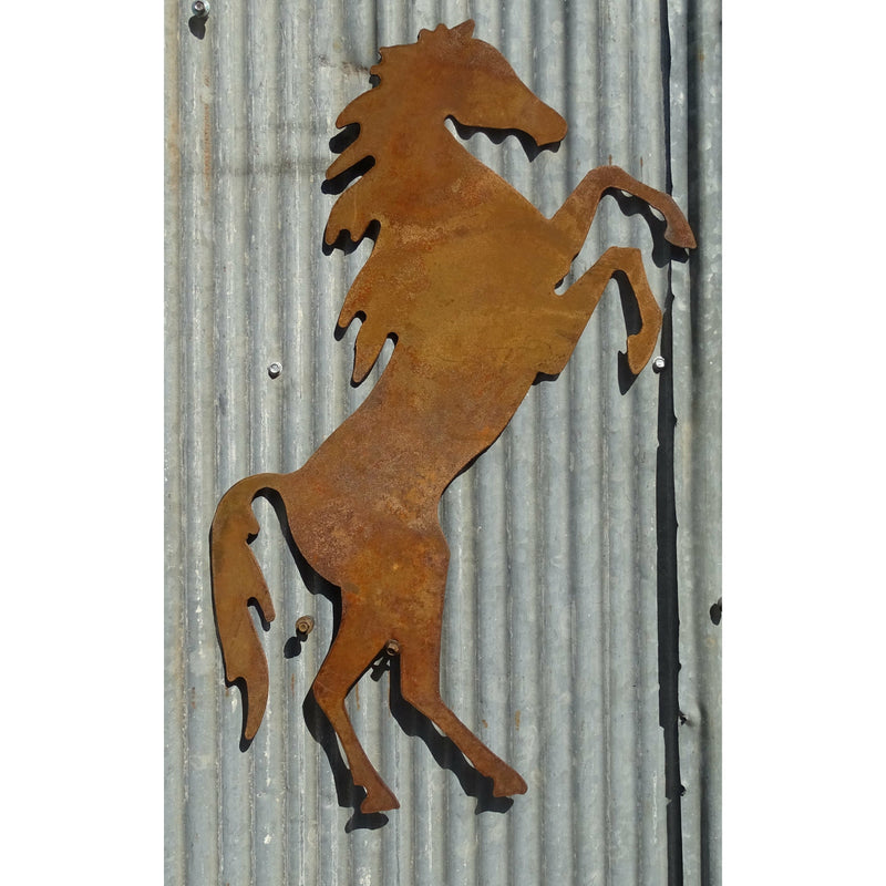 Rearing Horse Metal Wall Art-Old n Dazed
