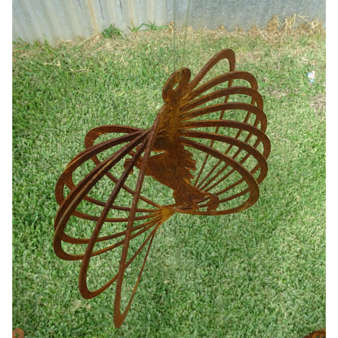 Rearing Horse Metal Wind spinner-Old n Dazed