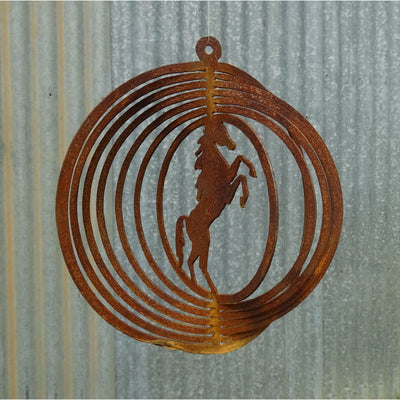 Rearing Horse Metal Wind spinner-Old n Dazed