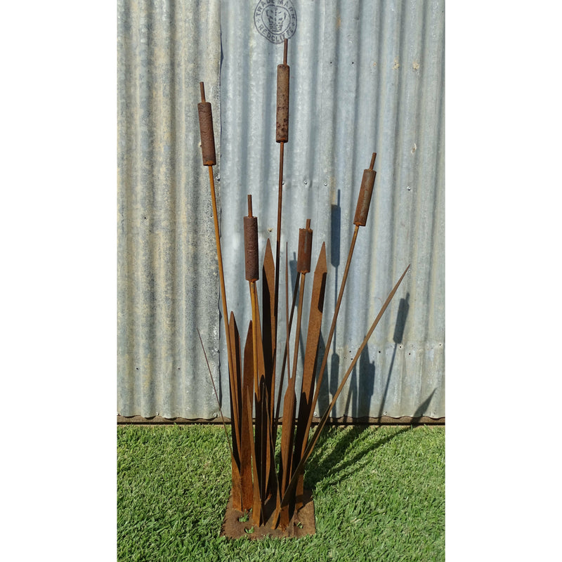 Reeds / Bull rush Metal Garden Sculpture-Old n Dazed