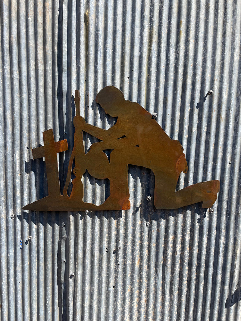 Soldier - Metal Wall Art-Old n Dazed