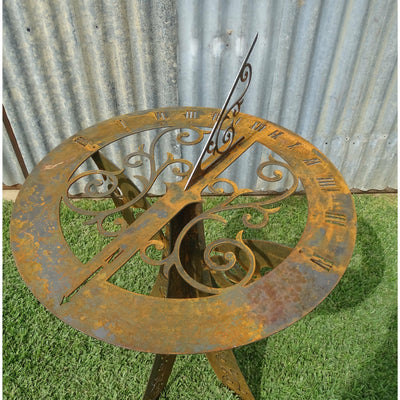 Sundial Metal Garden Art-Old n Dazed