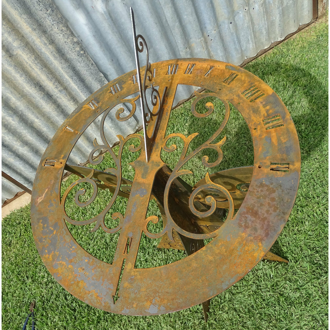 Sundial Metal Garden Art-Old n Dazed