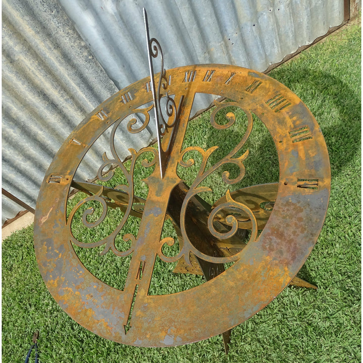 Sundial Metal Garden Art-Old n Dazed