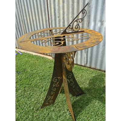 Sundial Metal Garden Art-Old n Dazed