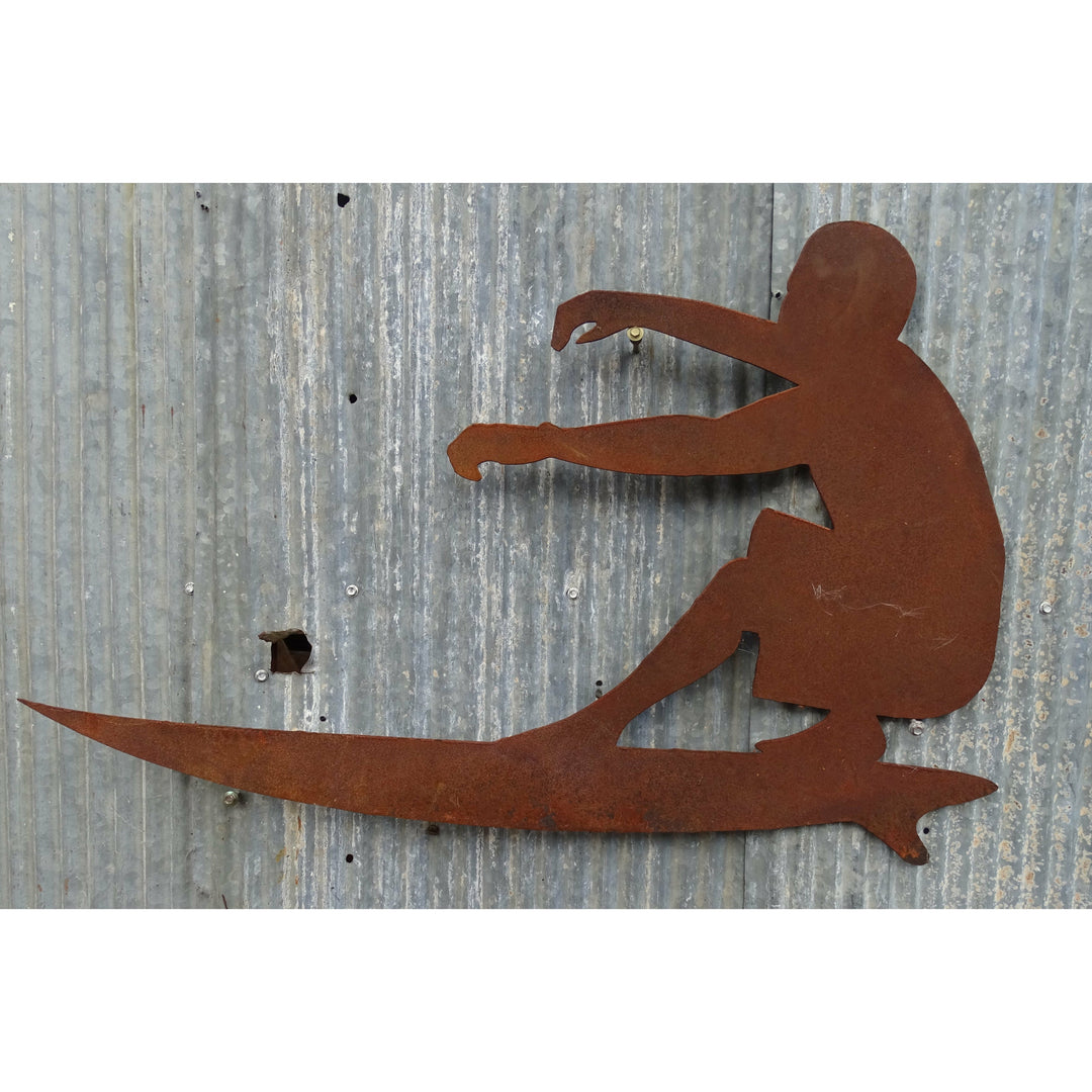 Surfer Surfing Metal Wall Art-Old n Dazed