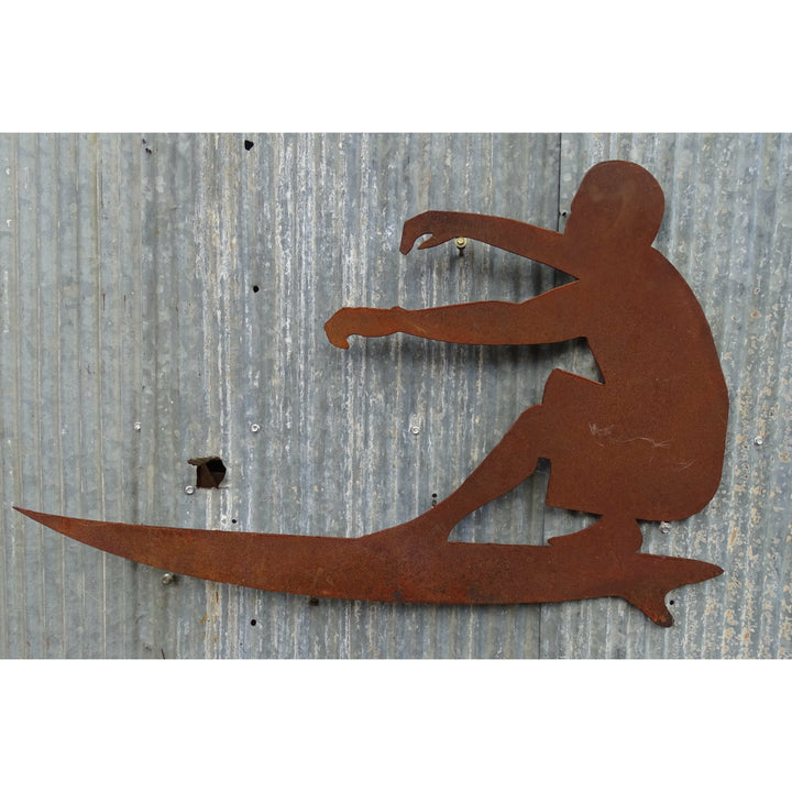 Surfer Surfing Metal Wall Art-Old n Dazed