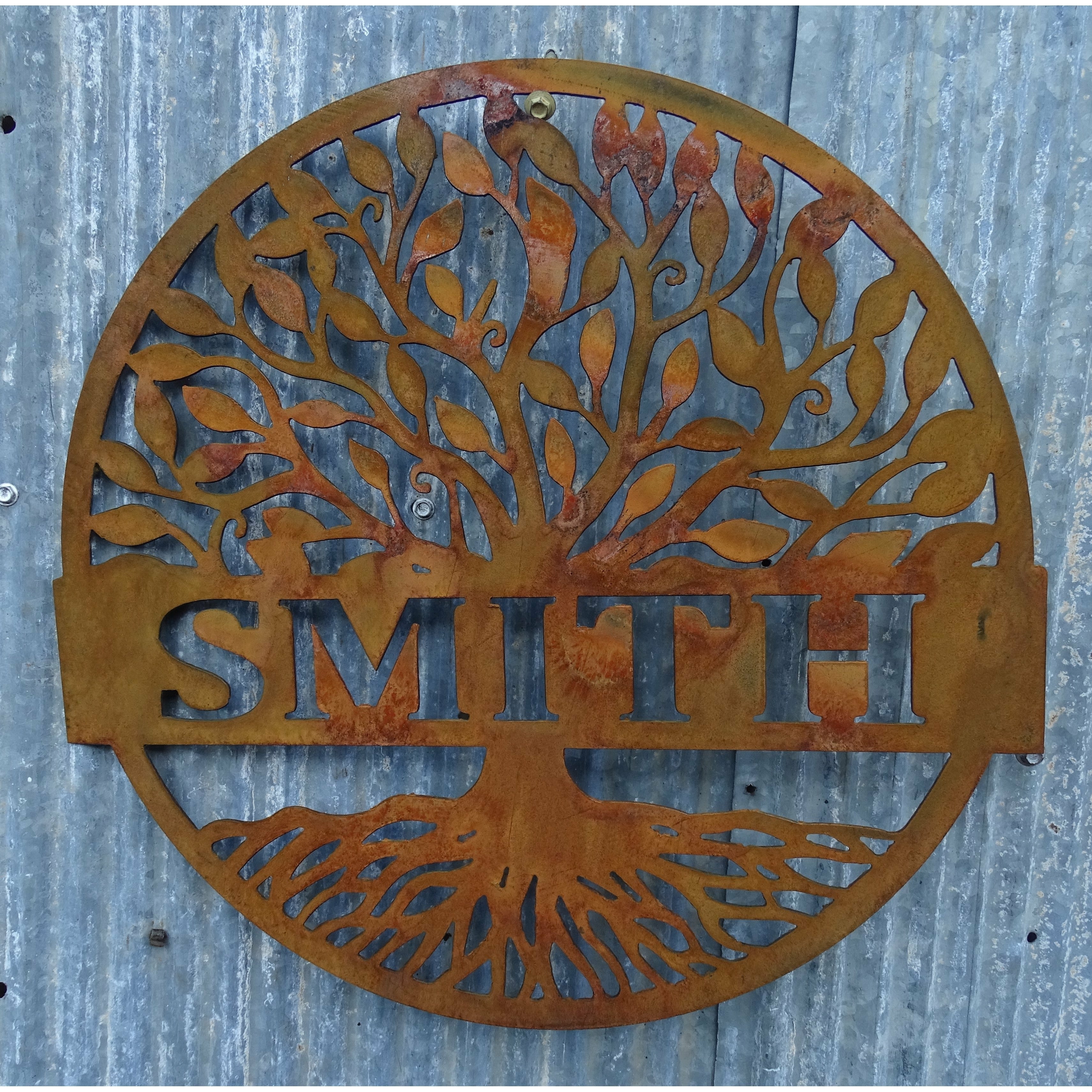 Tree of Life Custom Names Personalise Metal Wall Art Sign | Order Now ...