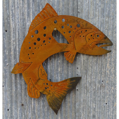 Trout fish Metal Wall Art-Old n Dazed
