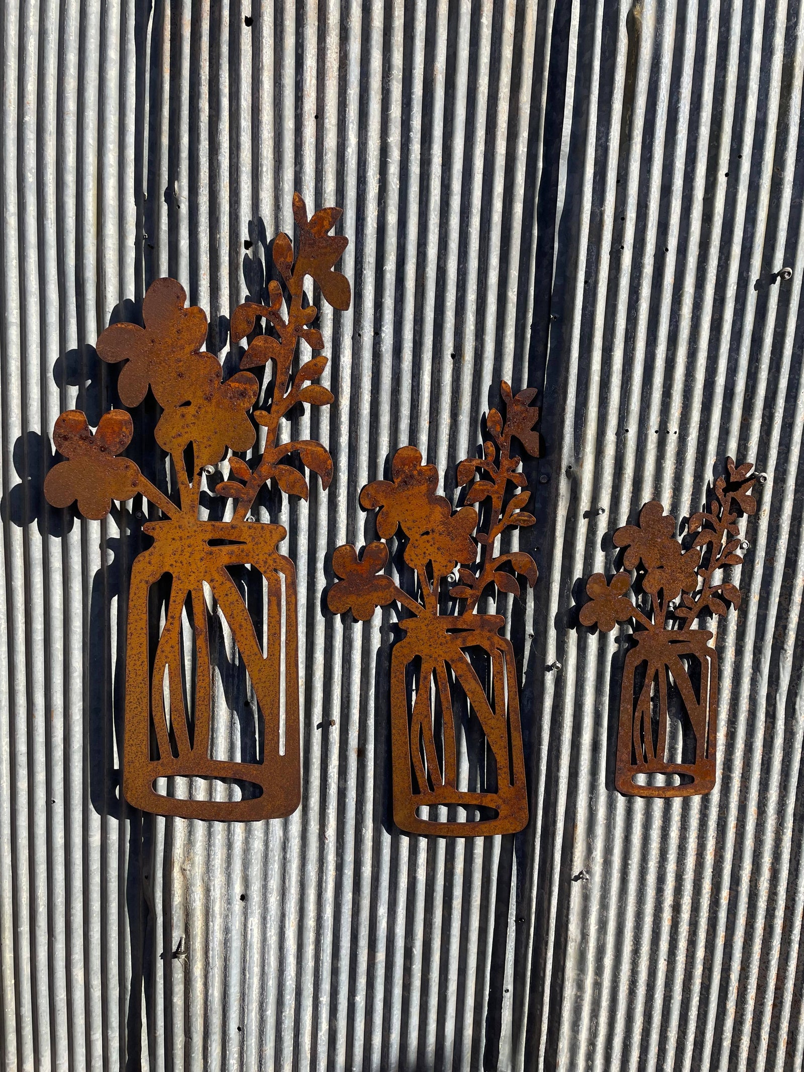 Vase of Flowers Wall Art or Garden Art-Old n Dazed