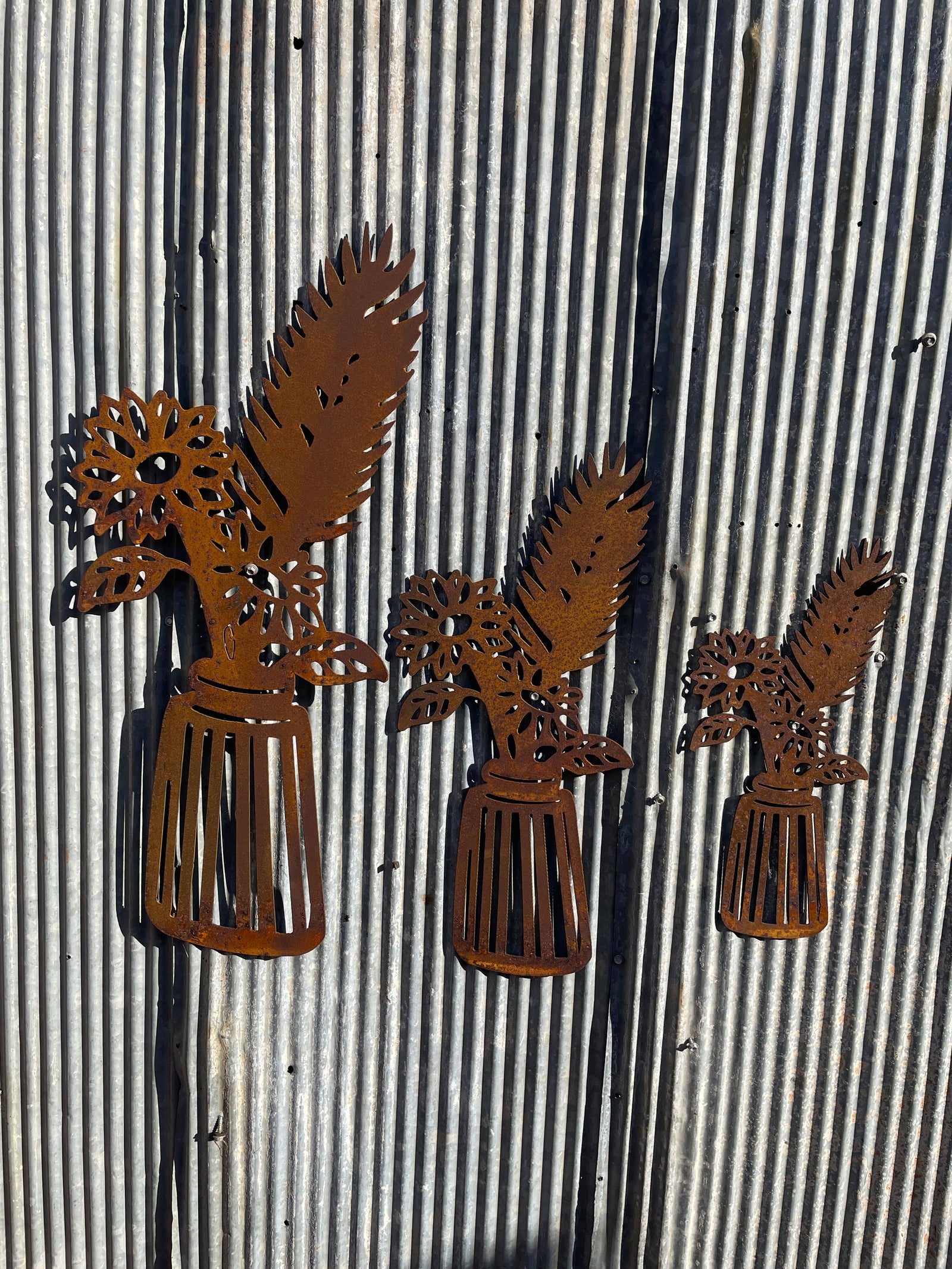 Vase of Flowers Wall Art or Garden Art-Old n Dazed