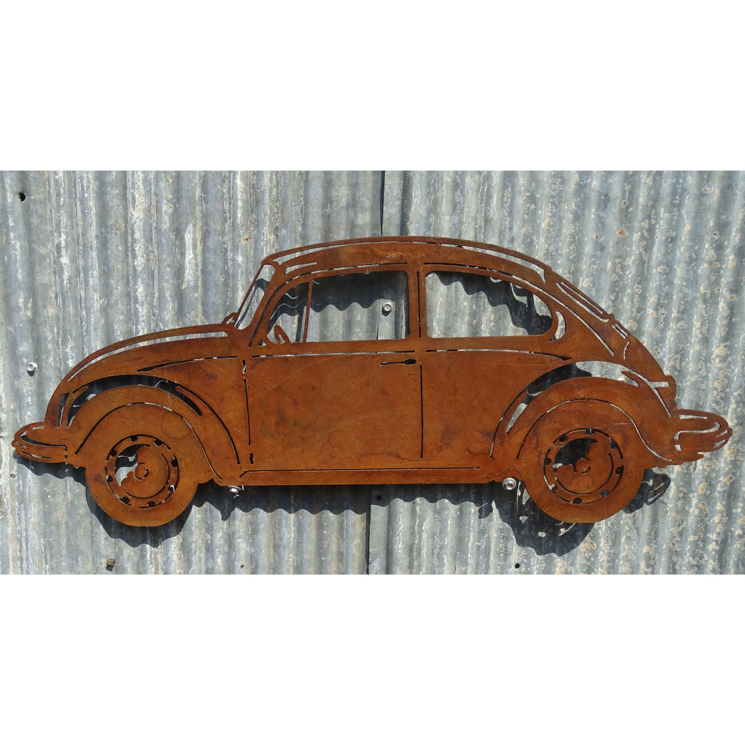 Vw Beetle Metal Wall Art-Old n Dazed