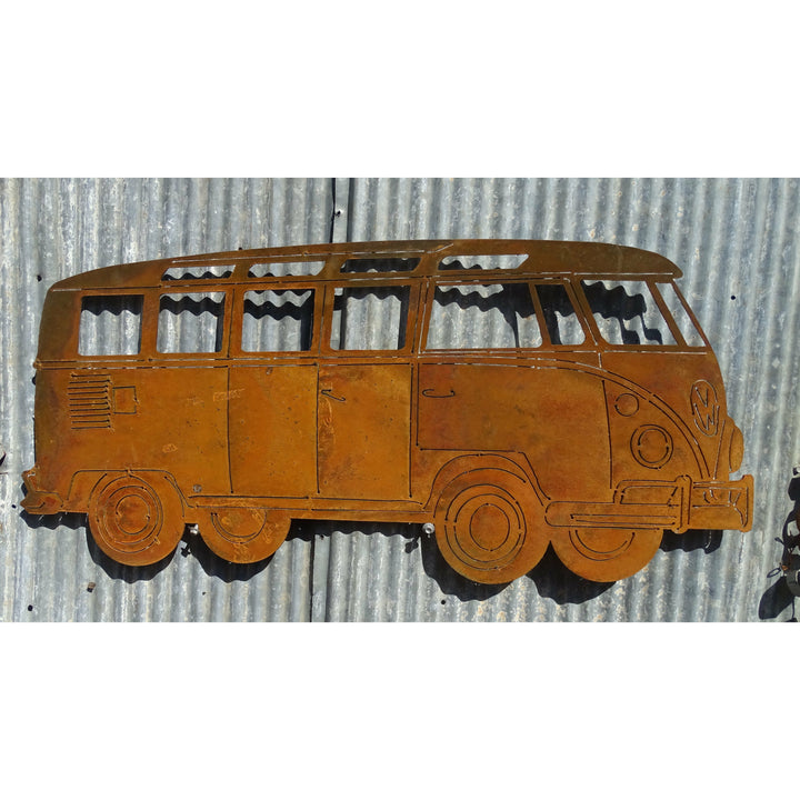 VW Kombi Van Metal Wall Art-Old n Dazed
