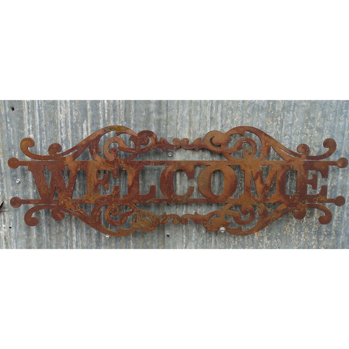 Welcome Sign (custom wording available) Metal Wall Art-Old n Dazed