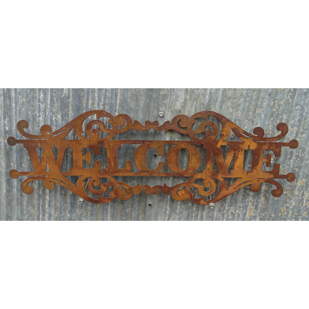 Welcome Sign (custom wording available) Metal Wall Art-Old n Dazed