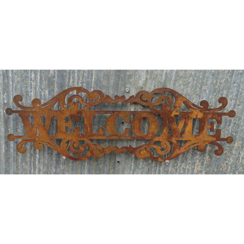 Welcome Sign (custom wording available) Metal Wall Art-Old n Dazed