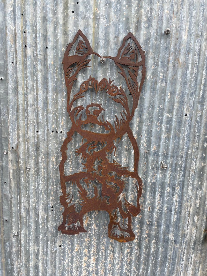 West Highland Terrier Metal Wall Art - Westie Dog Garden Art-Old n Dazed