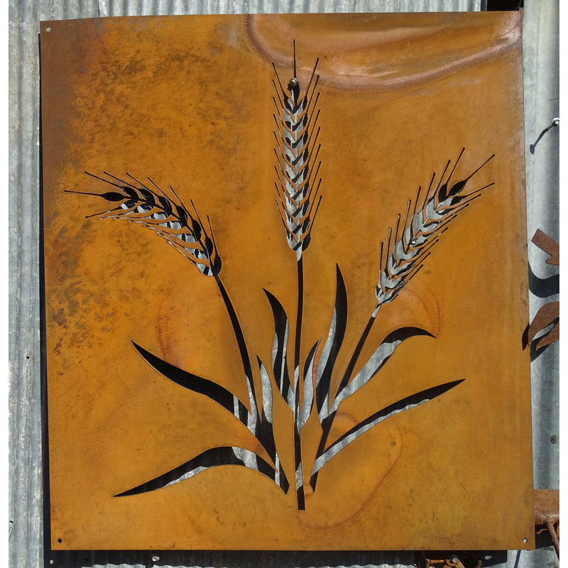Wheat Metal Wall Art-Old n Dazed