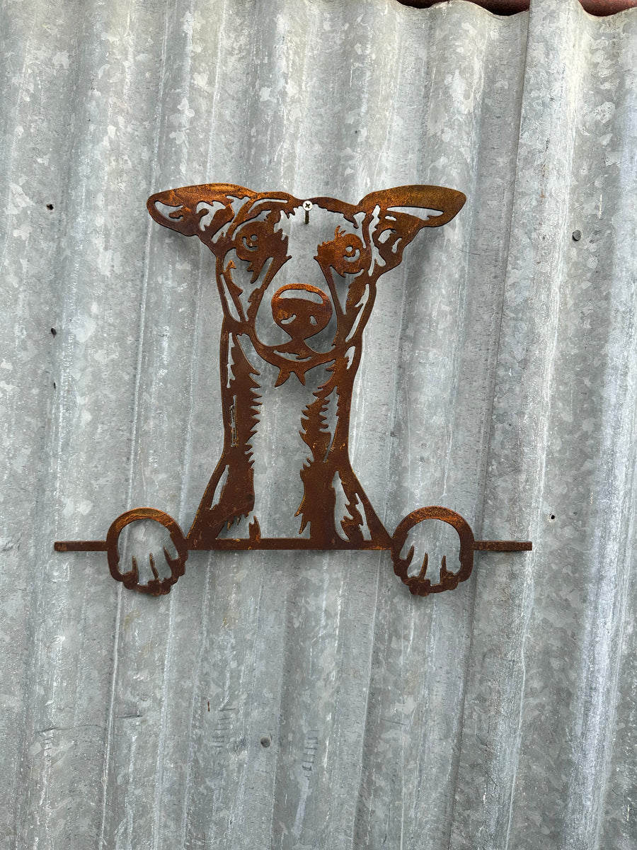 Whippet - Dog Memorial Plaque - Metal Art-Old n Dazed