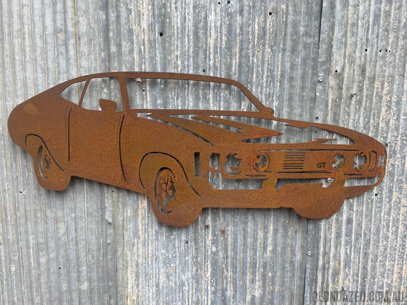 XA Ford Coupe GT Metal Wall Art-Old n Dazed