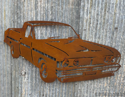 XY Ford Ute Metal Wall Art-Old n Dazed